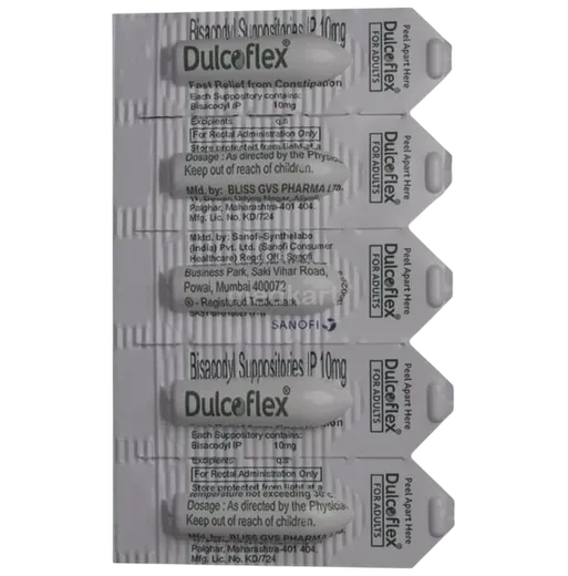 dulcoflex adult suppository 5's